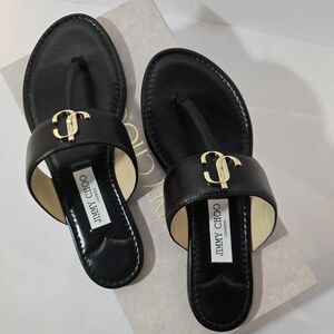 Jimmy Choo JC Logo Thong Sandal